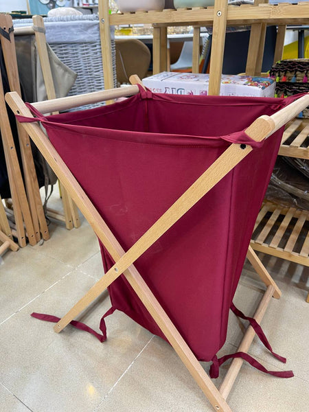 Panier a linge bordeaux